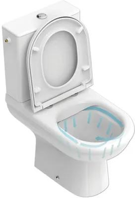 WC kombi set Ideal Standard Exacto bez splachovacieho kruhu vč. WC dosky R006901