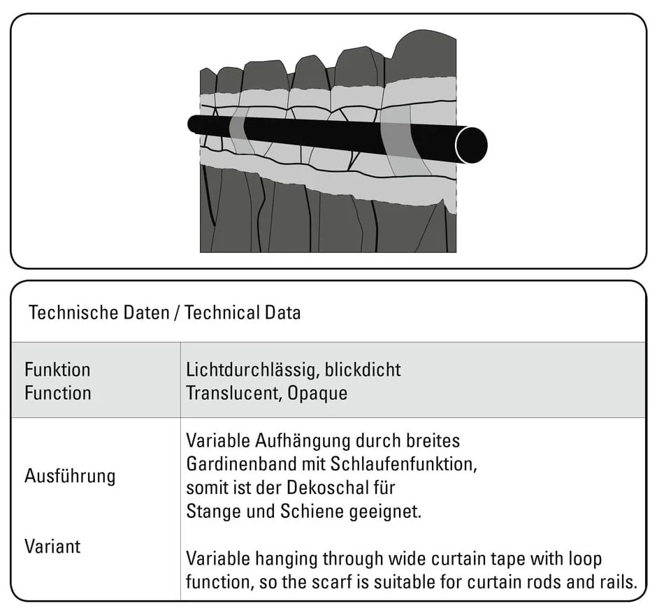 Ružová záclona 175x140 cm Etamine - Gardinia