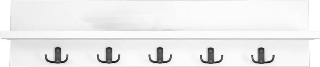 Nástenný vešiak VIRTON, biela