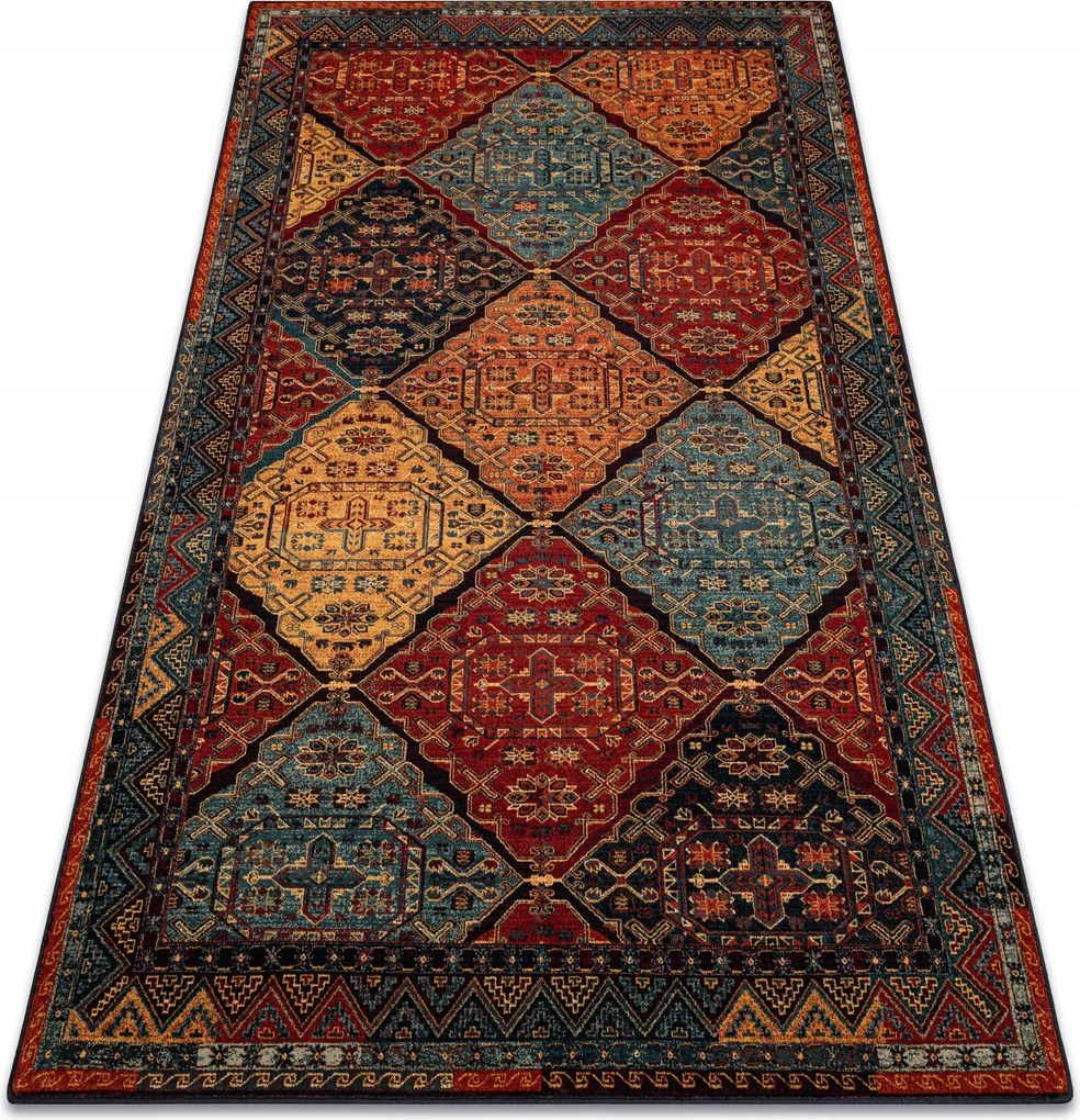 Koberec Polonia 235x350 Astoria Romby rubin Vlna #POL240