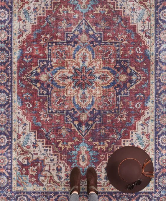 Koberec Hanse Home Asmar Anthea bordový