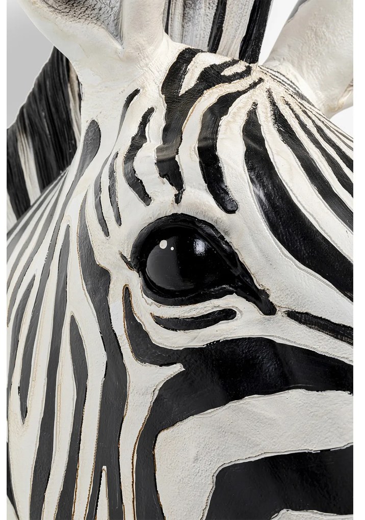 Zebra nástenná dekorácia bielo-čierna 33x78 cm