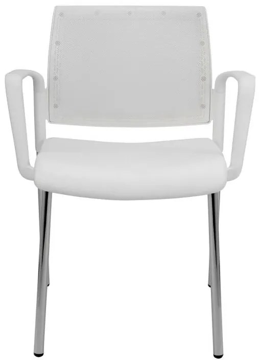 ALBA -  ALBA Konferenčná rokovacia stolička KENT PROKUR SIEŤ black &amp; white čalúnenie KOŽENKA
