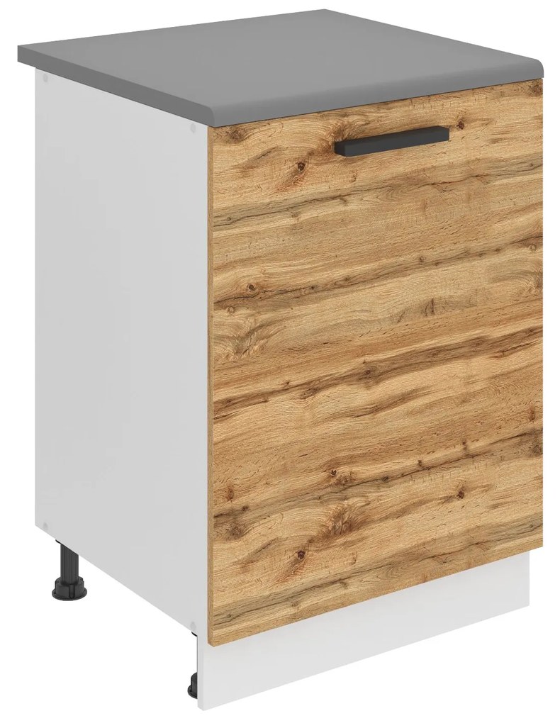 Kuchynská skrinka Belini Premium Full Version spodná 60 cm dub wotan s pracovnou doskou