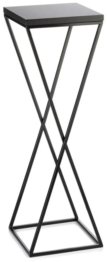 Kvetinový stojan LOFT 70 cm čierny