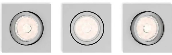 Philips 50193/87/PN - SADA 3x Podhľadové svietidlo ENNEPER 1xGU10/5,5W/230V