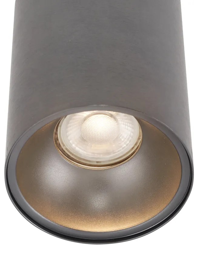 Moderné zapustené bodové svetlo tmavosivé GU10 50 mm - Deep