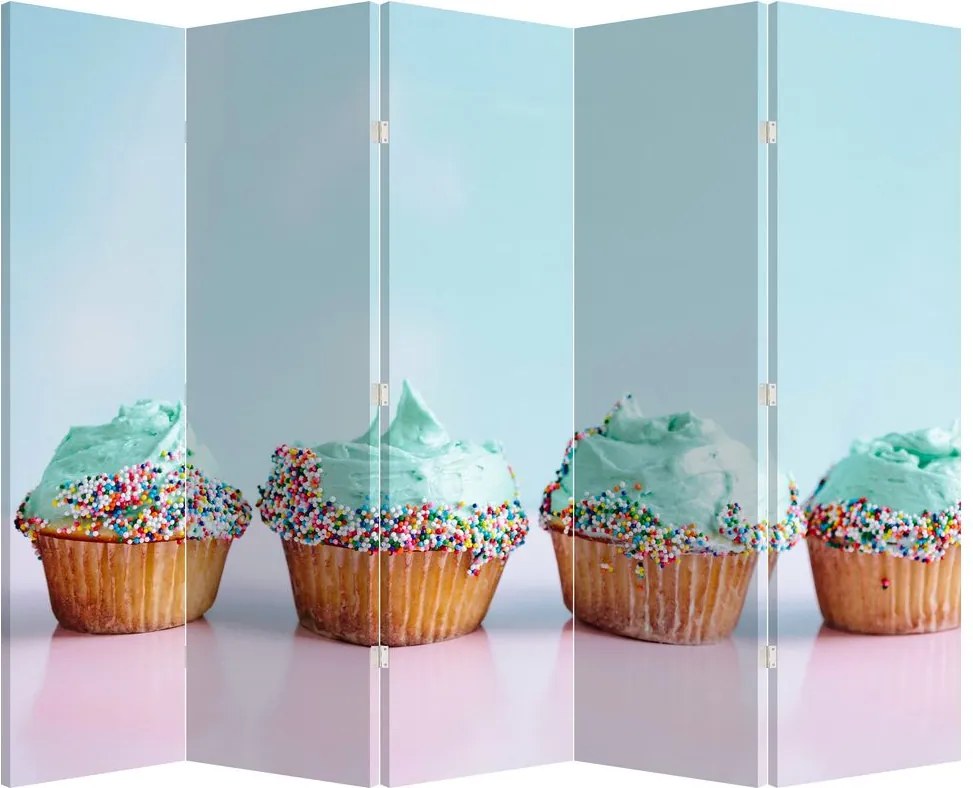 Paraván - Cupcakes (210x170 cm)