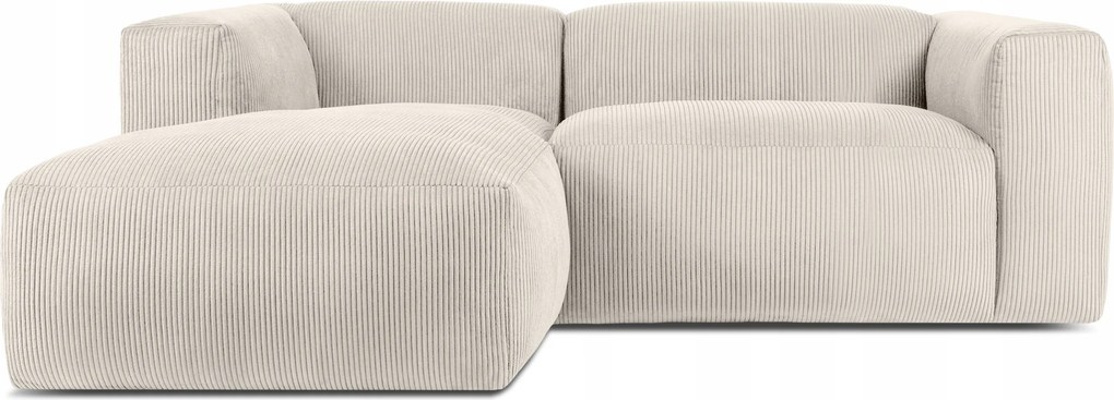 Modulárna rohová sedačka do obývačky ľavá mäkká Konsimo Buffo béžová