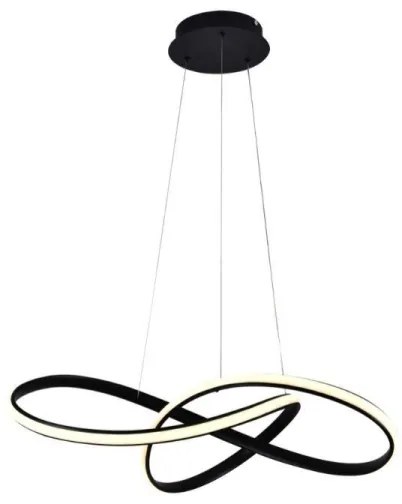 Brilagi - LED Stmievateľný luster na lanku COSMOWAVE LED/70W/230V čierna + DO