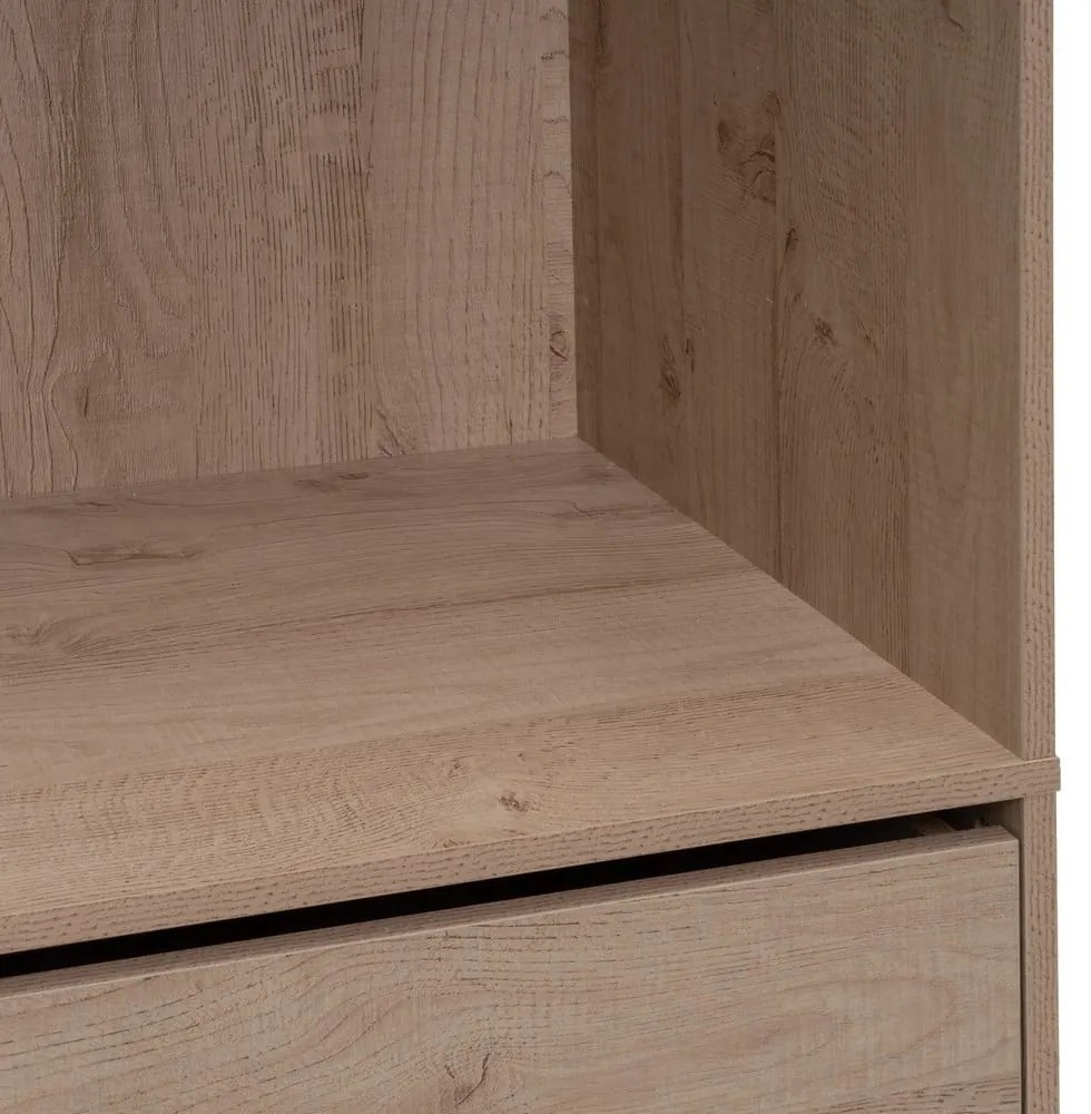 Otvorená modulárna skriňa v dekore duba v prírodnej farbe 80x180x45 cm Modular – Casa Selección