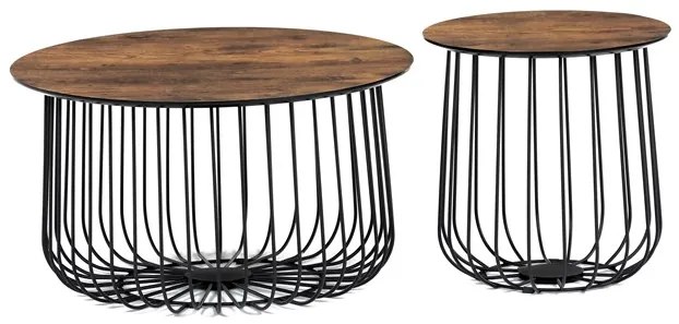 Autronic BONTEC Konferenčný stolík 60x60x34cm, mdf, divoký dub, AF-3007 OAK Farba: Hnedá