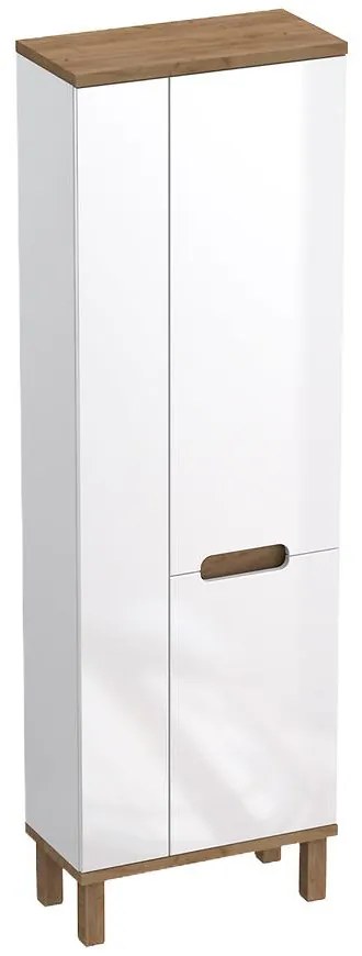 Vysoká Skrinka Ovo 60 3d Biela