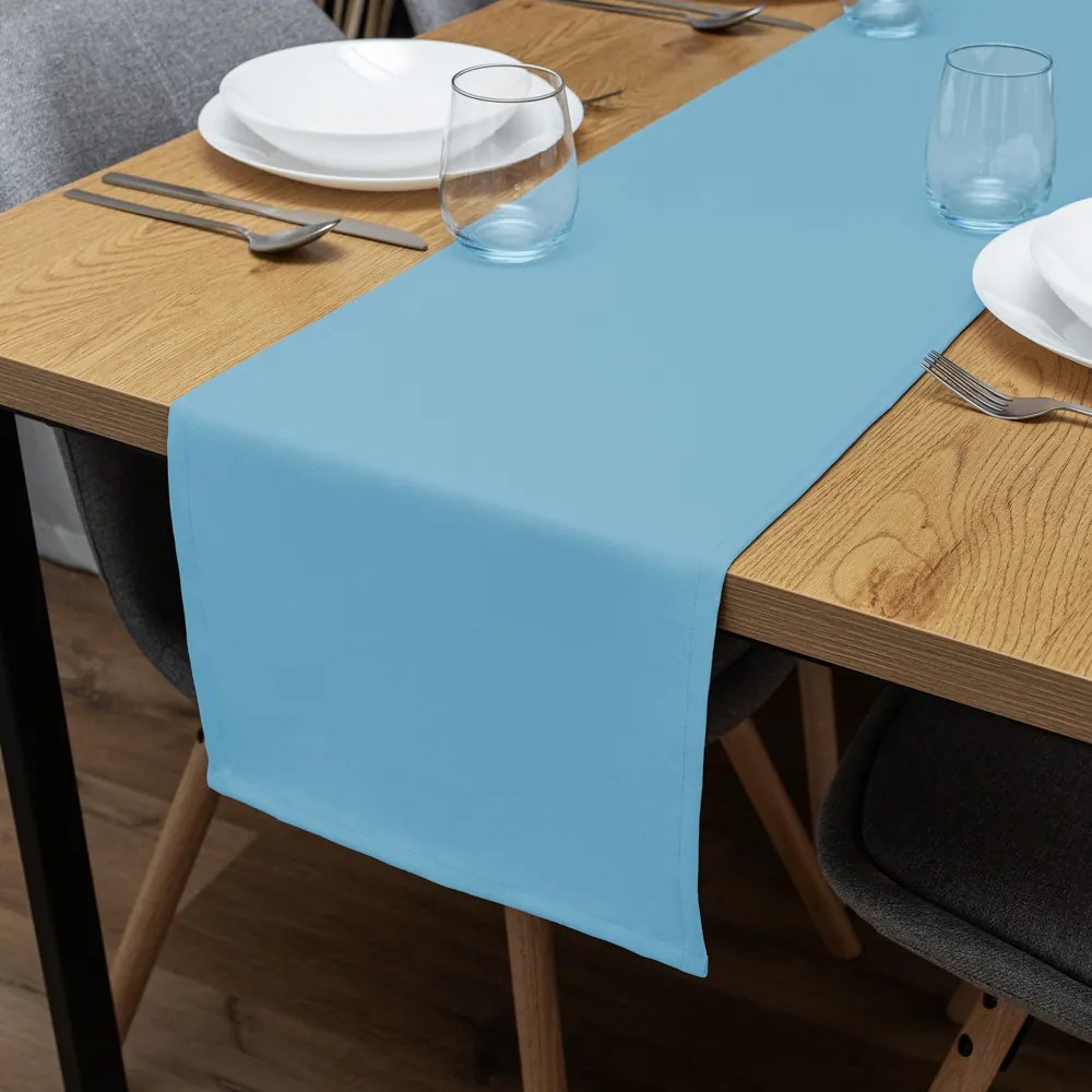 Biante Dekoračný behúň na stôl Rongo RG-100 Svetlo modrý 35x140 cm