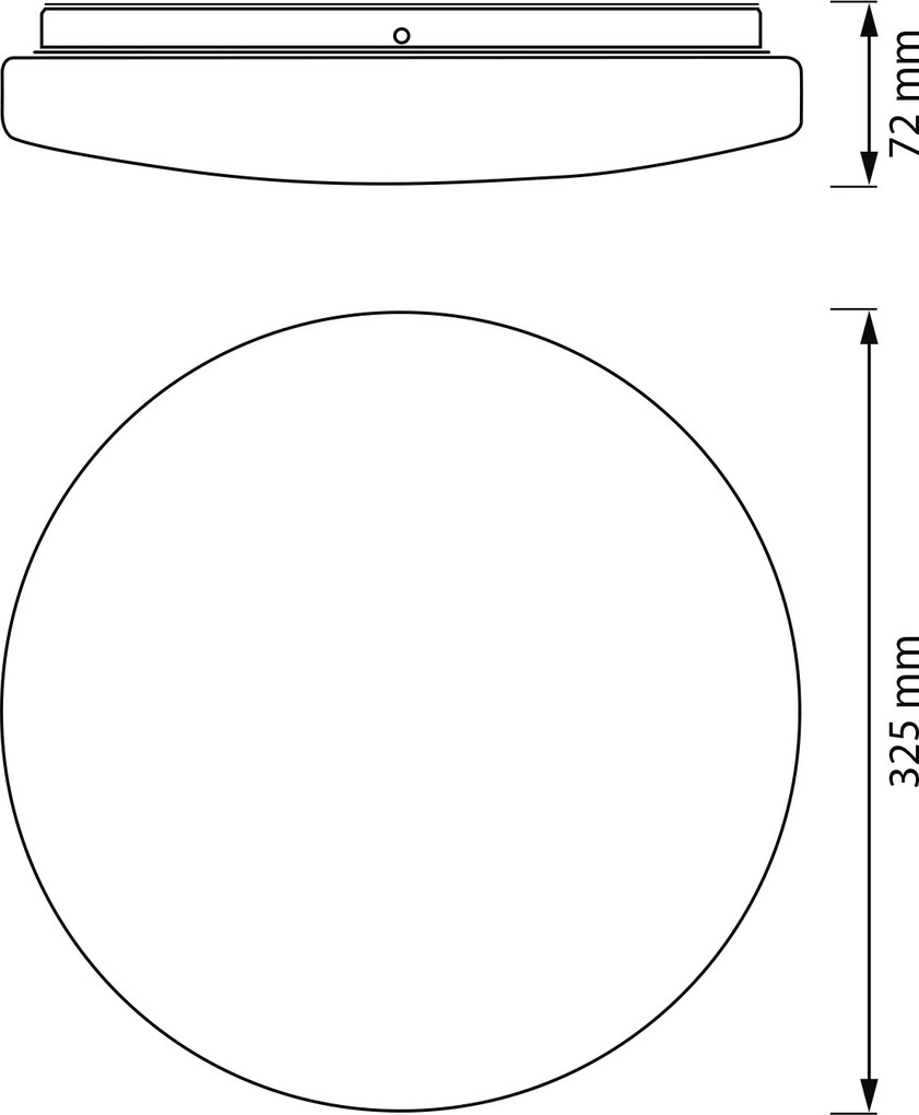OSRAM OSRAM, Kúpeľňové stropné svietidlo, ø 325mm, OSRAM,2640lm, 24W, 3000K, IP44, AC832780055