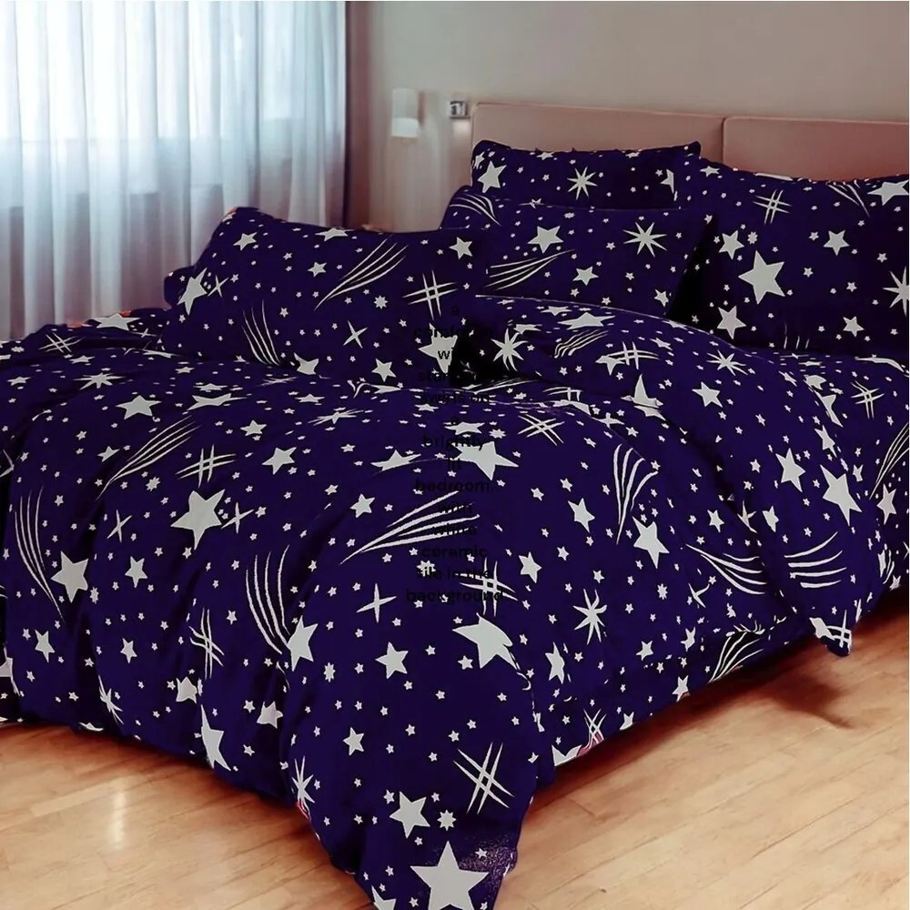 Jemné mikroplyš obliečky Homa TORELA BLUE 3-dielna sada 140x200 cm