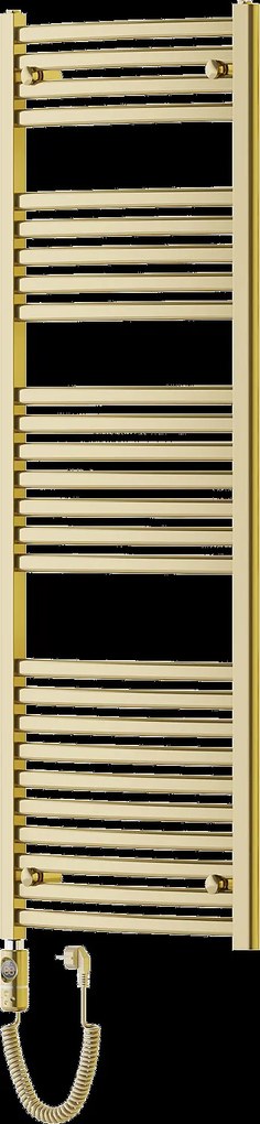 Mexen Helios, elektrické vykurovacie teleso 1500 x 500 mm, 600 W, zlatá lesklá, W103-1500-500-2600-50