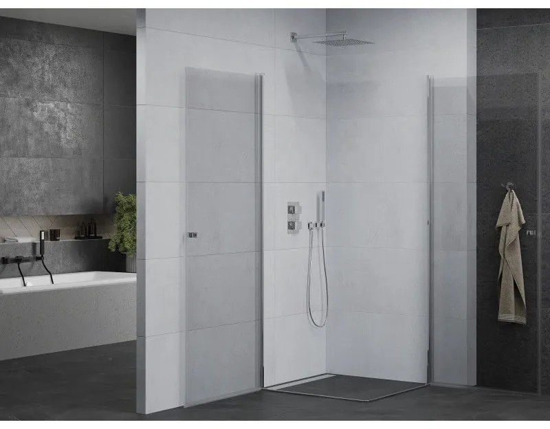 Mexen Pretoria DUO sprchovací kút 100x100cm, 6mm sklo, chrómový profil-číre sklo, 852-100-100-02-00