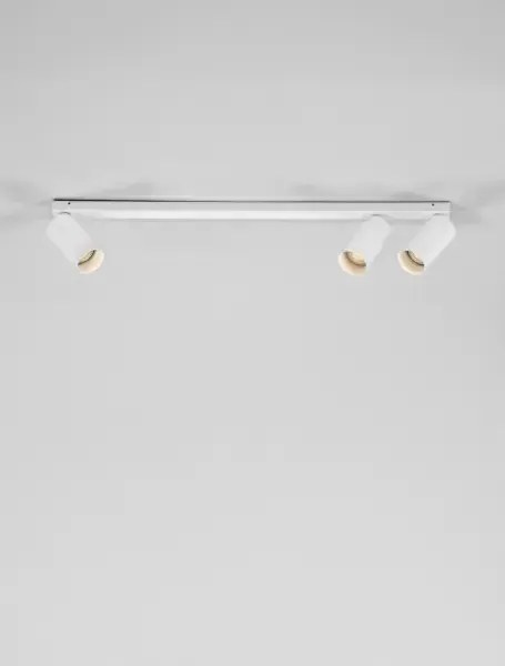 Minimalistické bodové svietidlo Oso 3 Biela