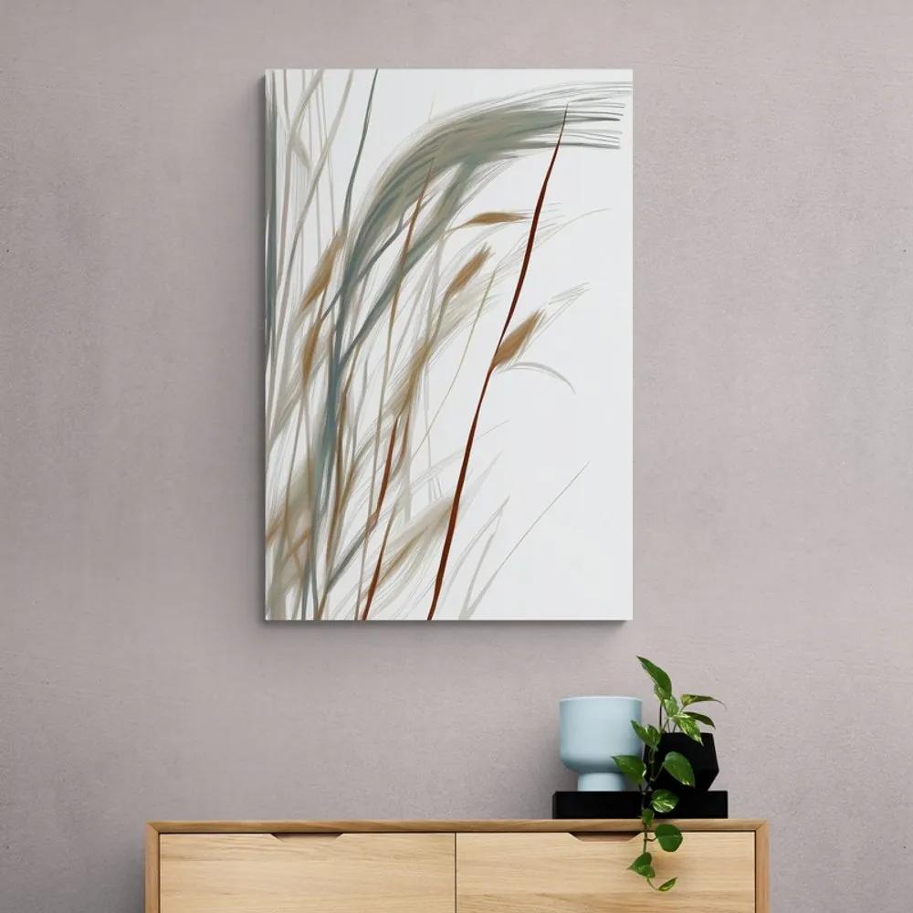 Obraz minimalistické steblá trávy - 80x120
