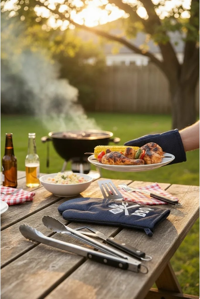 Kuchynská chňapka BBQ Jeans, 18 x 28 cm