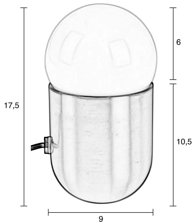 Stolová lampa v striebornej farbe Zuiver Gio