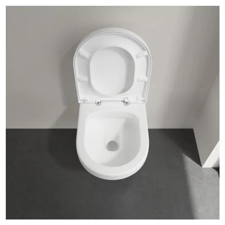 Villeroy & Boch Architectura Combi-Pack - SET Závesné WC + sedátko SoftClosing, alpská biela Ceramic Plus 5684HRR1
