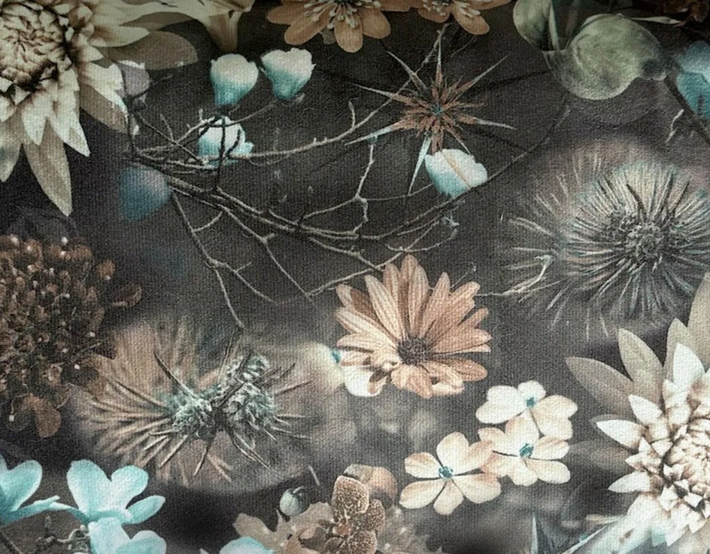 Dekoračný vankúš Shirin 30x50 cm, petrolejová