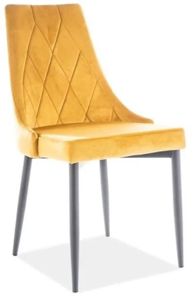 Jedálenská stolička TRIX Velvet B, 46x88x46, bluvel 68