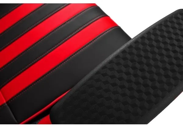 Yenkee - Herná stolička čierna/červená