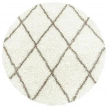 Ayyildiz koberce Kusový koberec Alvor Shaggy 3401 cream kruh - 160x160 (priemer) kruh cm