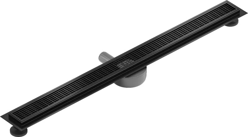 Mexen Flat 360°, nerezový sprchový žľab vzor M33 80 cm, čierna matná, 1733080-40