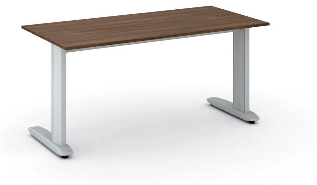 Kancelársky písací stôl PRIMO FLEXIBLE 1600 x 800 mm, orech