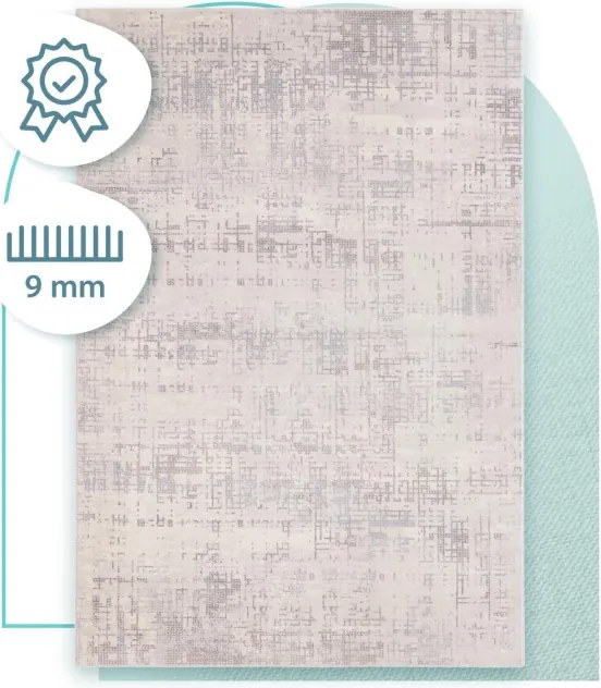 Koberec Dywilan Moon Super Studio strieborný