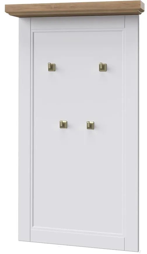 Vešiaková stena Tara Clk biela mat