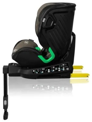 Lionelo - Autosedačka so základňou otočná HARMONY i-Size 40-150 cm čierna/olivová