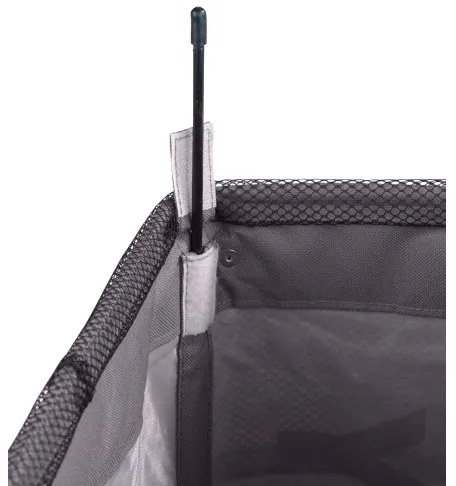 WENKO 3450112100 - Kôš na bielizeň QUADRO 40x60 cm šedá/čierna