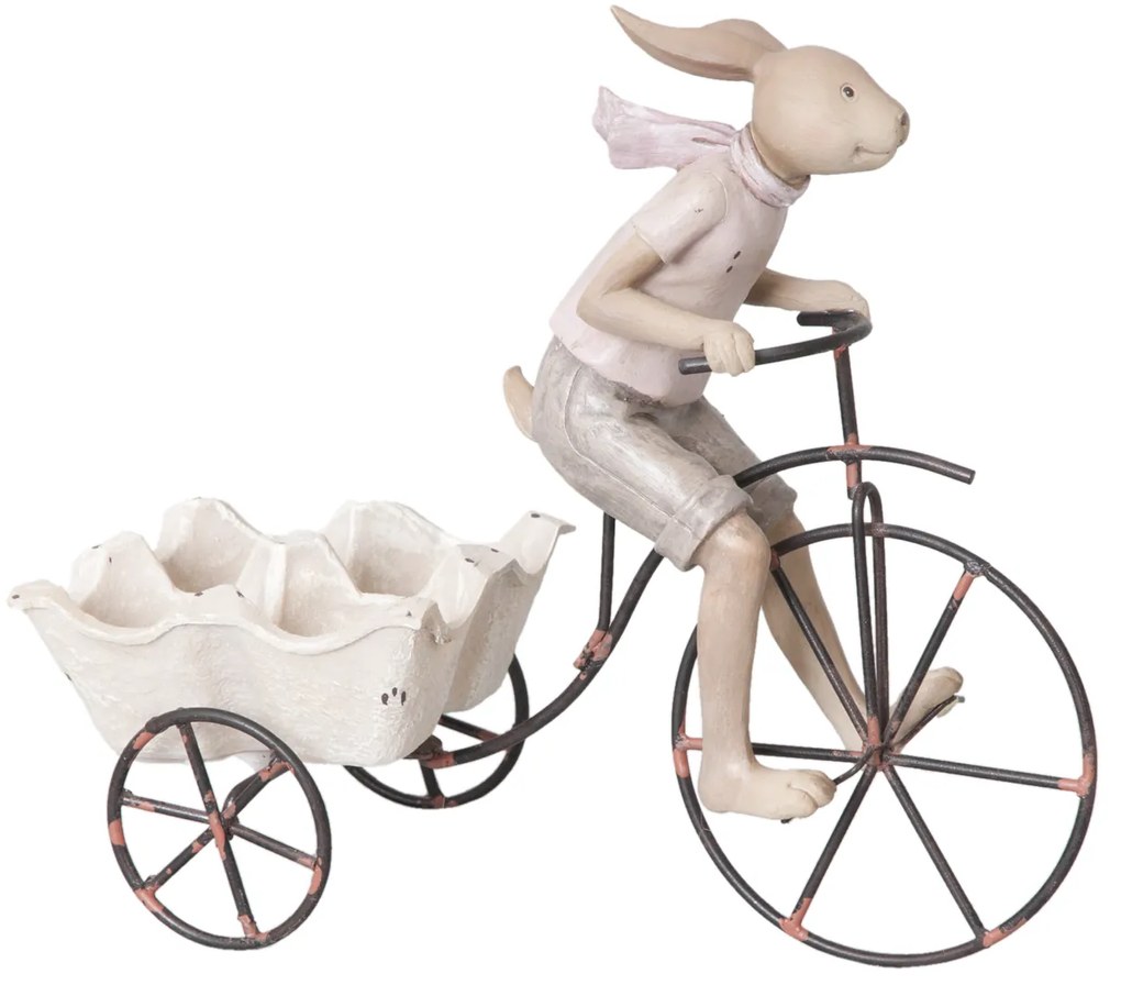 Veľkonočný zajac na bicykli