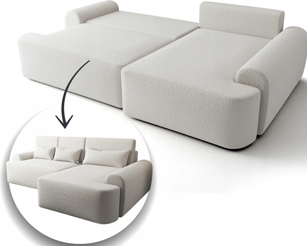 Malý Rozkladací Roh 266X160 S Vankúšmi, Skladová Ponuka Santiago