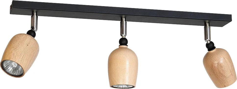ALF I | drevená stropná lampa Farba: Čierna
