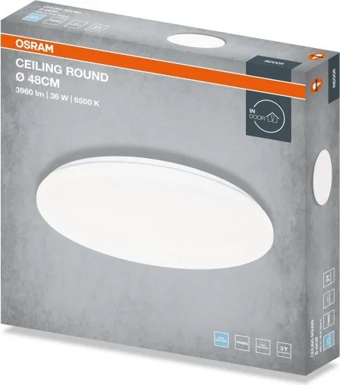 Osram - LED stropné svietidlo CEILING ROUND LED/36W/230V 6500K pr. 48 cm biele