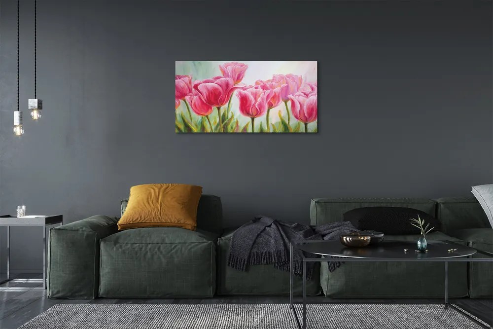 Obraz canvas tulipány obrázok 120x60 cm
