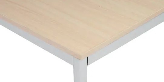 Jedálenský stôl, 1600 x 800 mm, sivá podnož, breza
