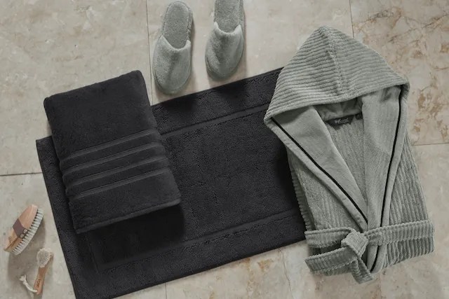 Soft Cotton Unisex župan STRIPE s kapucňou