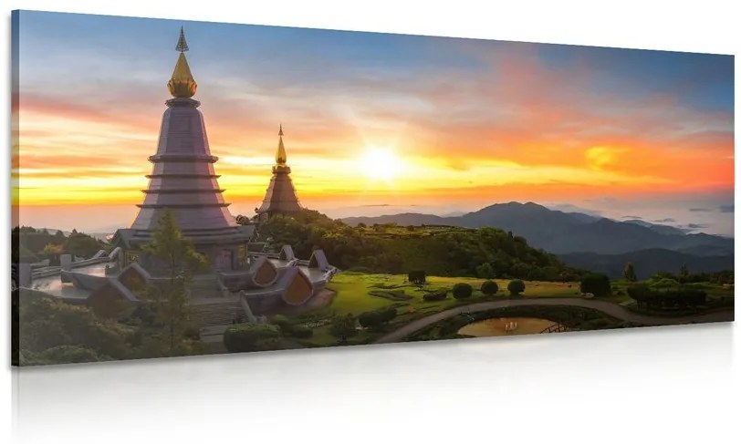 Obraz ranný východ slnka nad Thajskom Varianta: 120x60