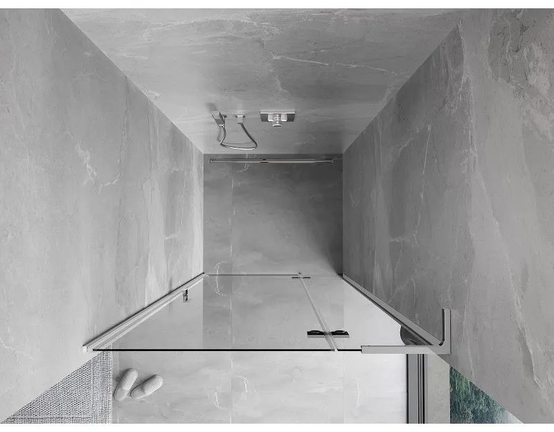 Mexen Mist-H L, 1-krídlové sprchové dvere pravé 70 cm, číre sklo, chrómový profil, 8A5L-070-000-01-00-P