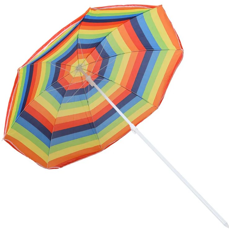 Slnečník COLORFUL STRIPES 180 cm, farebný