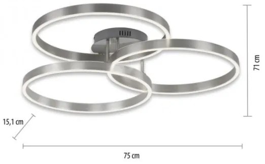 Paul Neuhaus 6233-55-LED Stmievateľné svietidlo PAAN LED/45,5W/230V 2700-5000K+DO