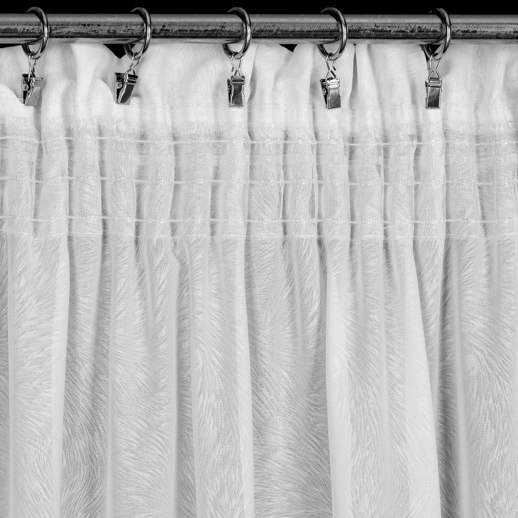 ZÁCLONA NA PÁSKE TULSA 140X270 CM BIELA