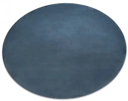 Sammer Moderné shaggy koberce v modrej farbe s protišmykovou podložkou C356 Priemer 100 cm